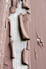 Abblätternde Farbe auf Holz 2