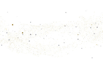 Light gold and light silver glitter confetti background.