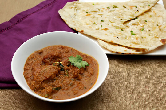 Mutton chatpat, garlic naan