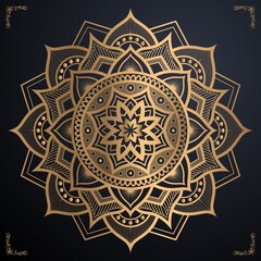 Texture luxury golden mandala and eps file download