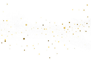 Light silver gold glitter confetti. Light background.