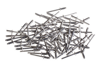Rivets for the riveter, isolated on white