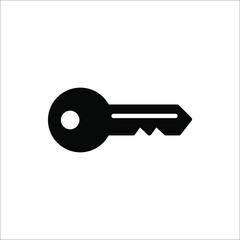 Key vector icons on white background