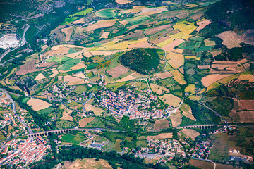 Fototapeta premium Lot dordogne tarn south west france landscape Millau gaillac and castelsarrasin