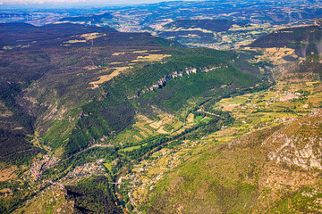 Fototapeta premium Lot dordogne tarn south west france landscape Millau gaillac and castelsarrasin
