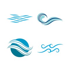 Fototapeta na wymiar Wave beach vector illustration design