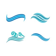 Wave beach vector illustration design