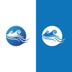 Wave beach vector illustration design