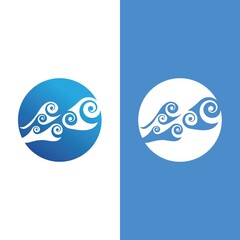 Wave beach vector illustration design