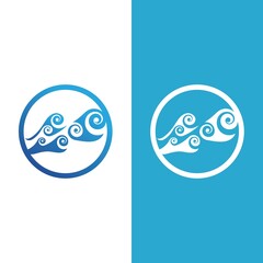 Wave beach vector illustration design