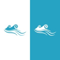 Wave beach vector illustration design