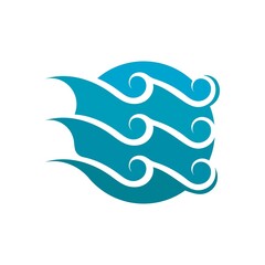 Wave beach vector illustration design