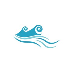 Wave beach vector illustration design