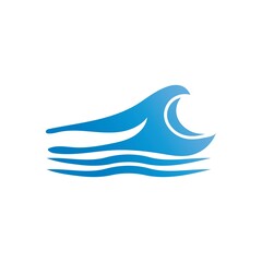 Wave beach vector illustration design