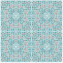 Fototapeta premium Fish ethnic ornament mandala seamless pattern