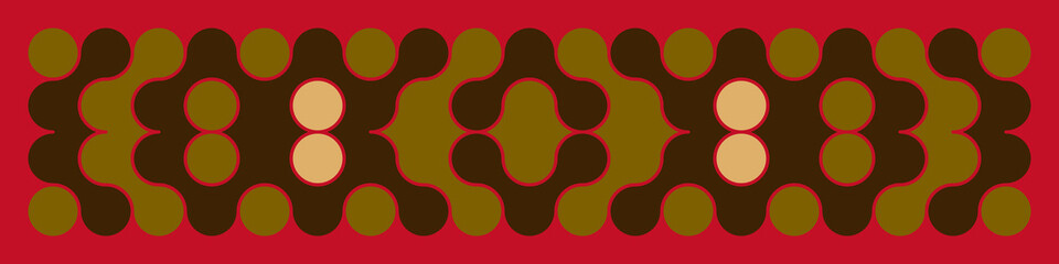 Multicolor truchet tiling connections illustration