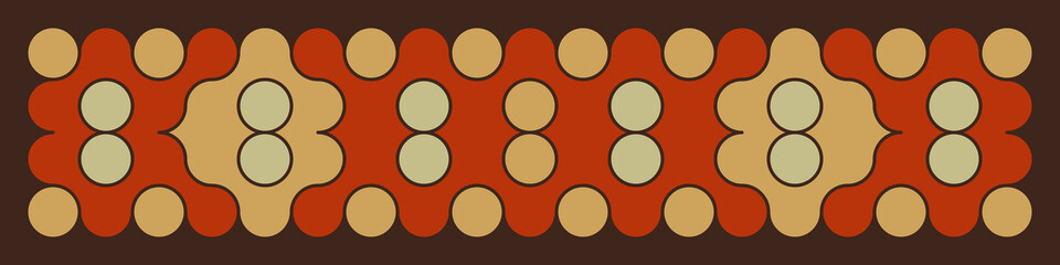 Multicolor truchet tiling connections illustration