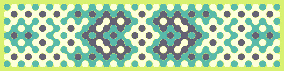 Multicolor truchet tiling connections illustration