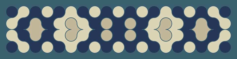Multicolor truchet tiling connections illustration