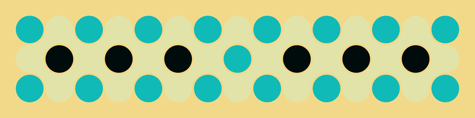 Multicolor truchet tiling connections illustration