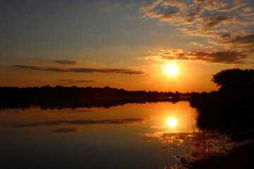 Naklejka premium Sonnenuntergang Sabie River/ Sundown Sabie River /