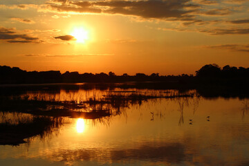 Sonnenuntergang Sabie River/ Sundown Sabie River /