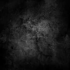 Dark black concrete wall background or texture - obrazy, fototapety, plakaty
