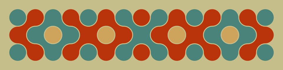 Multicolor truchet tiling connections illustration