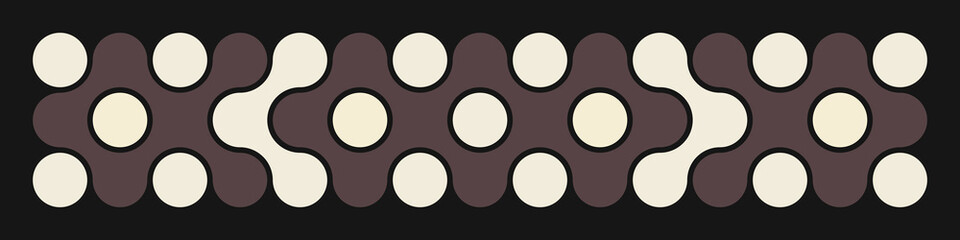 Multicolor truchet tiling connections illustration