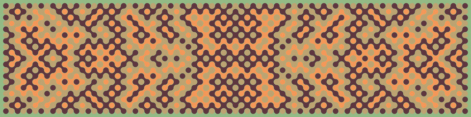 Multicolor truchet tiling connections illustration