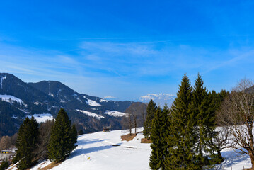 Skigebiet Laterns-Gapfohl in Vorarlberg, Österreich 