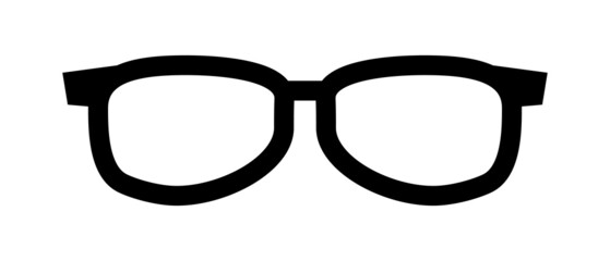 Glasses, sunglasses icon. Sight. Vector.