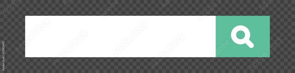 Aufkleber web search bar isolated on black transparent background. internet search box, with input fields for 