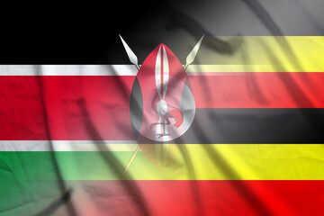 Kenya and Uganda state flag transborder negotiation UGA KEN