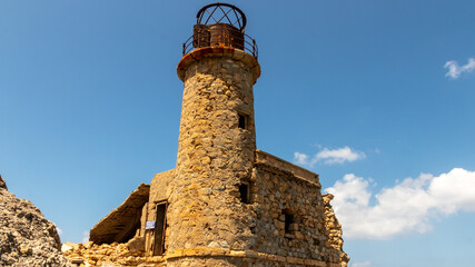 The ruins of the Agios Ioannis lighthouse / Aforesmenos lighthouse