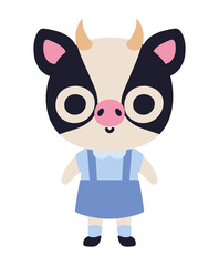 school cow illustration