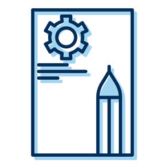 business evaluation icon on transparent background