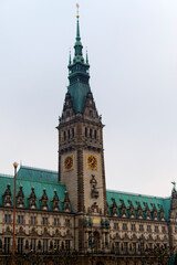 Fototapeta na wymiar Ciudad de Hamburgo o Hamburg, en el pais de Alemania, Germany o Deutschland