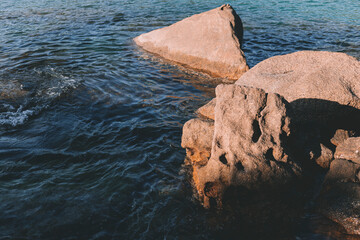 rocks and sea