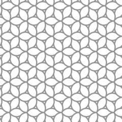 Seamless vector ornament. Modern wavy background. Geometric modern gray and white pattern
