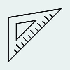 Ruler vector for website symbol icon presentation