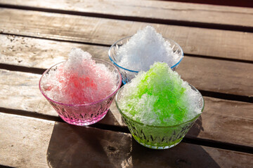 かき氷　asian  type of epidemic shaved ice