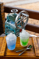 かき氷　asian  type of epidemic shaved ice