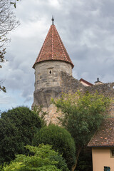 Fototapeta premium Rothenburg ob der Tauber, Germany. One of the towers of the city fortress