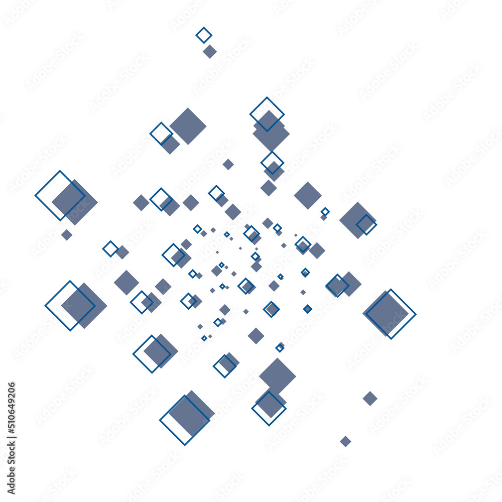 Poster vector illustration with abstract squares