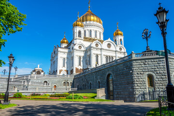 Fototapeta na wymiar Cathedral of Christ the Saviour in Moscow city, Russia