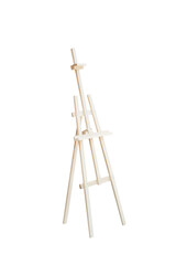 Canvas Painting stand wooden easel Art supply isolated, Mock up