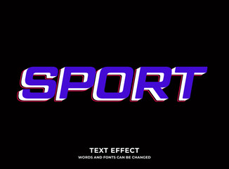 sport text effect