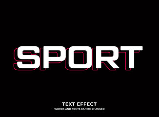 Obraz premium sports text effect