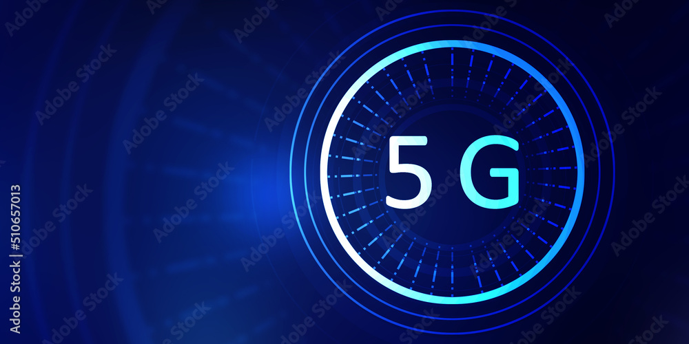 Aufkleber 2d rendering 5g network 5g connection